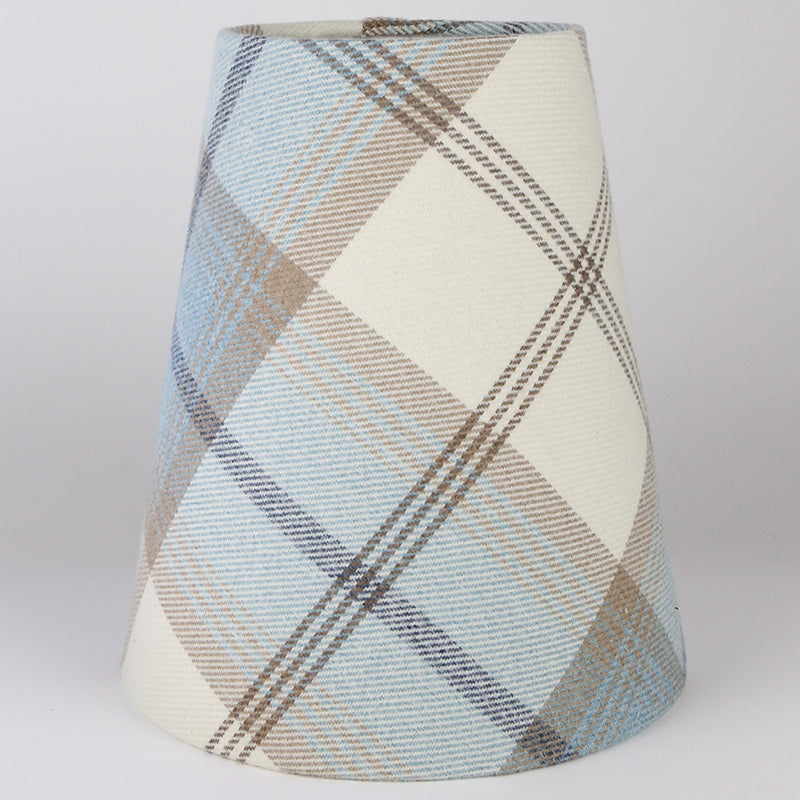 Balmoral Sky Blue Tall Empire Lampshade