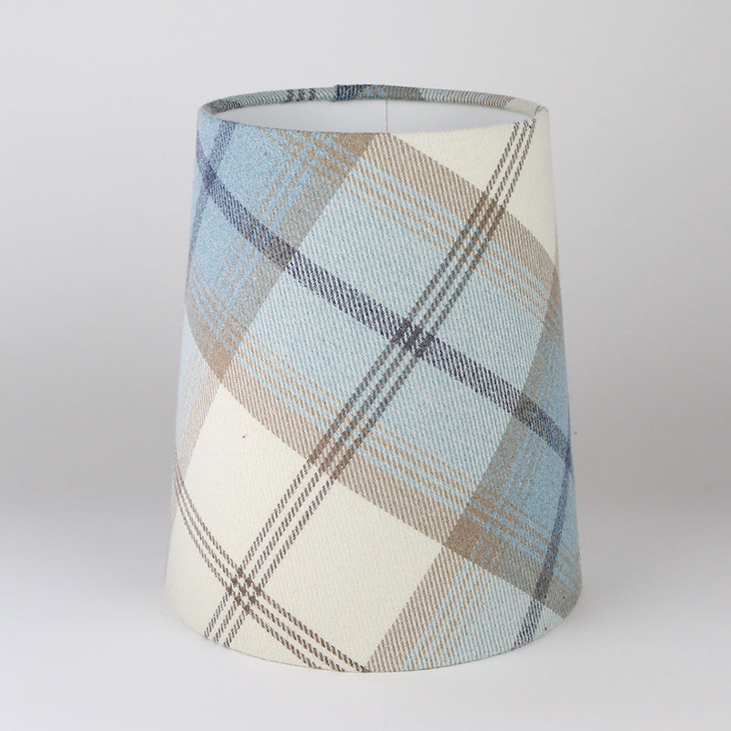 Balmoral Sky Blue Tall French Drum Lampshade