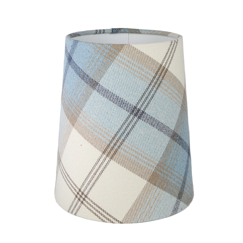Balmoral Sky Blue Tall French Drum Lampshade