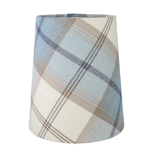 Balmoral Sky Blue Tall French Drum Lampshade