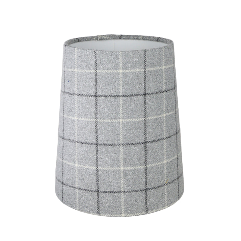 Bamburgh Dove Grey Tall French Drum Lampshade