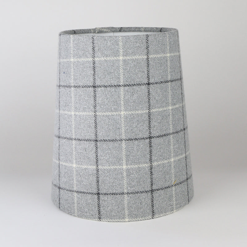 Bamburgh Dove Grey Tall French Drum Lampshade