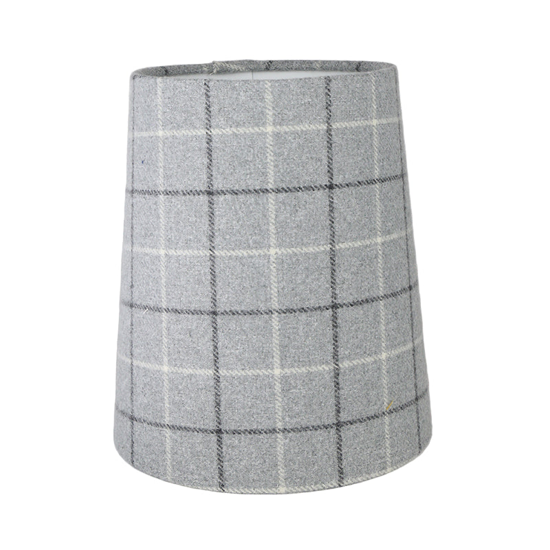 Bamburgh Dove Grey Tall French Drum Lampshade