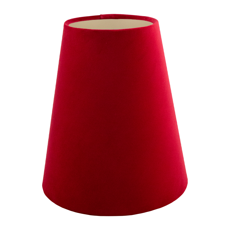 Berry Red Velvet Tall Empire Lampshade