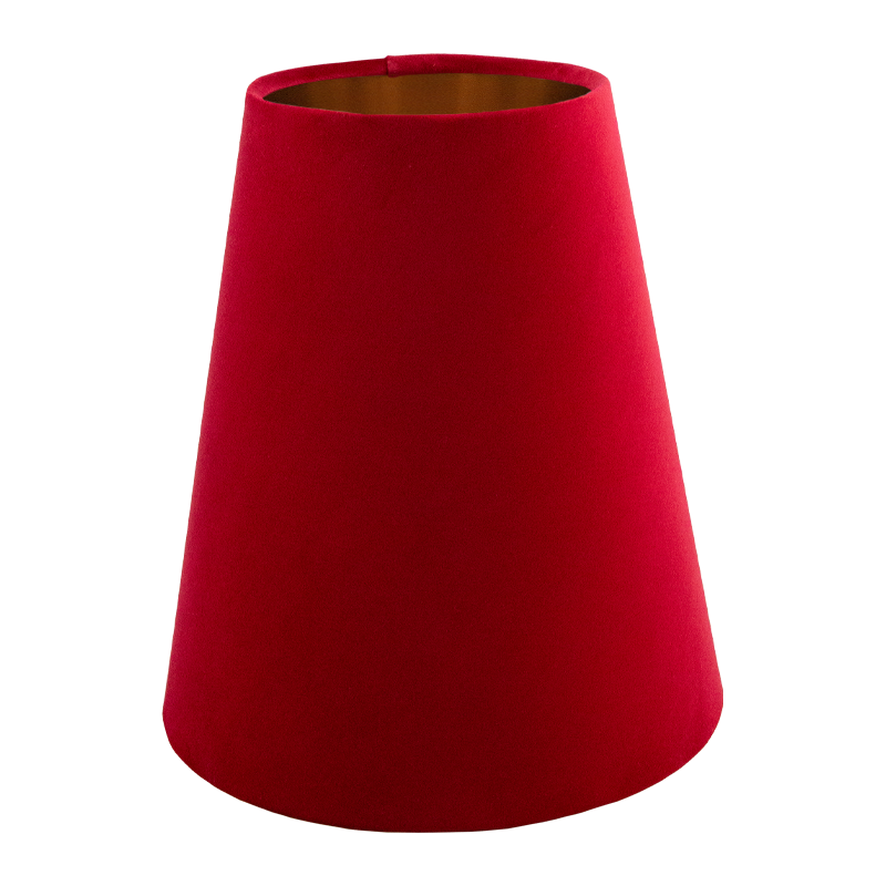 Berry Red Velvet Tall Empire Lampshade
