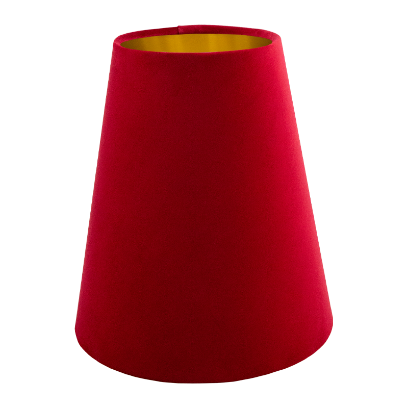 Berry Red Velvet Tall Empire Lampshade