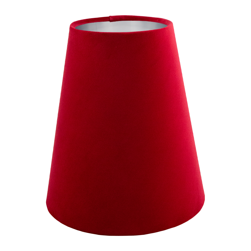 Berry Red Velvet Tall Empire Lampshade
