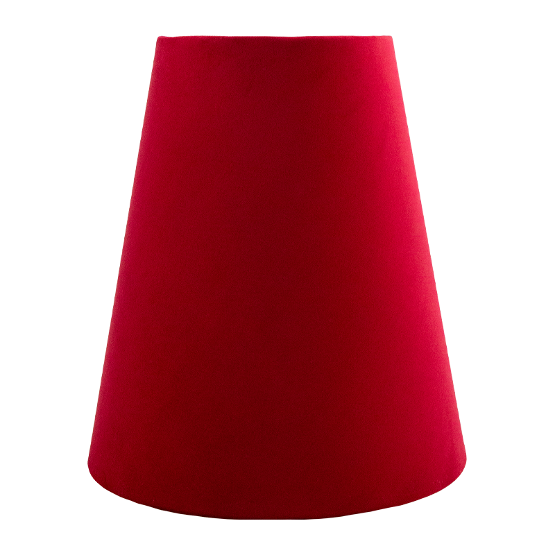 Berry Red Velvet Tall Empire Lampshade
