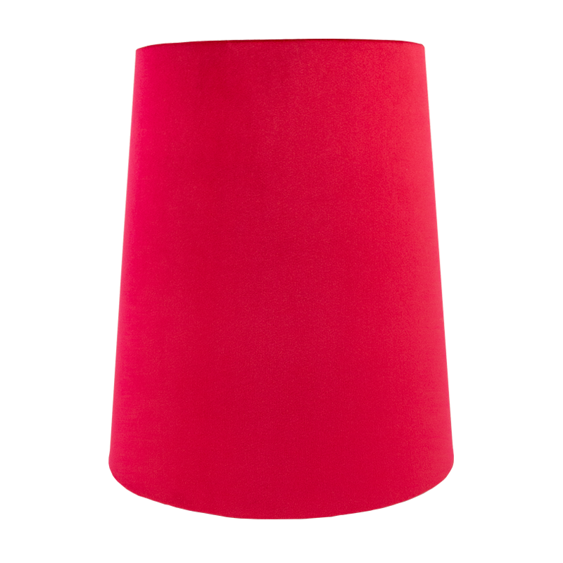 Berry Red Velvet Tall French Drum Lampshade