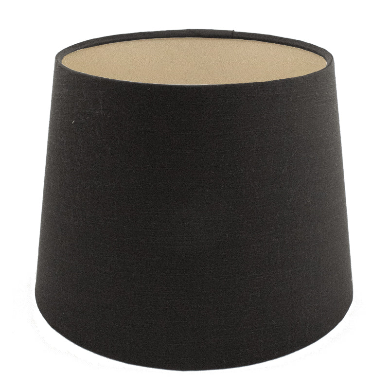 Black Satin French Drum Lampshade