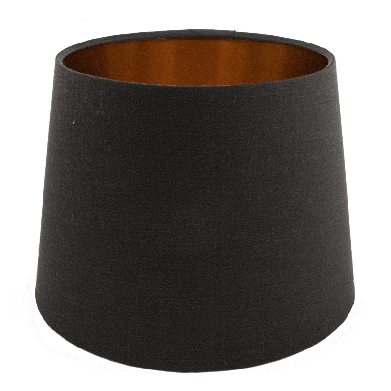 Black Satin French Drum Lampshade