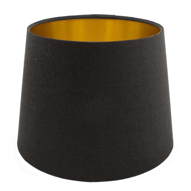 Black Satin French Drum Lampshade