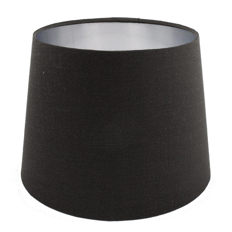 Black Satin French Drum Lampshade
