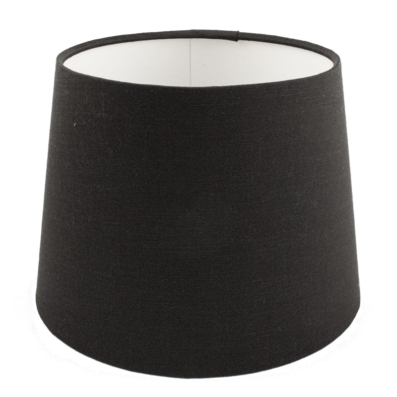 Black Satin French Drum Lampshade