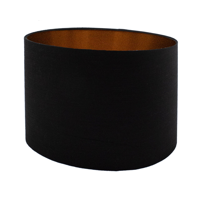 Black Satin Oval Lampshade