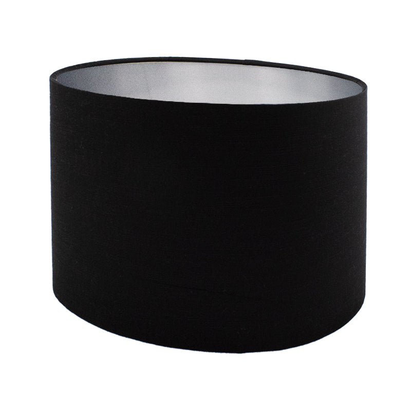 Black Satin Oval Lampshade