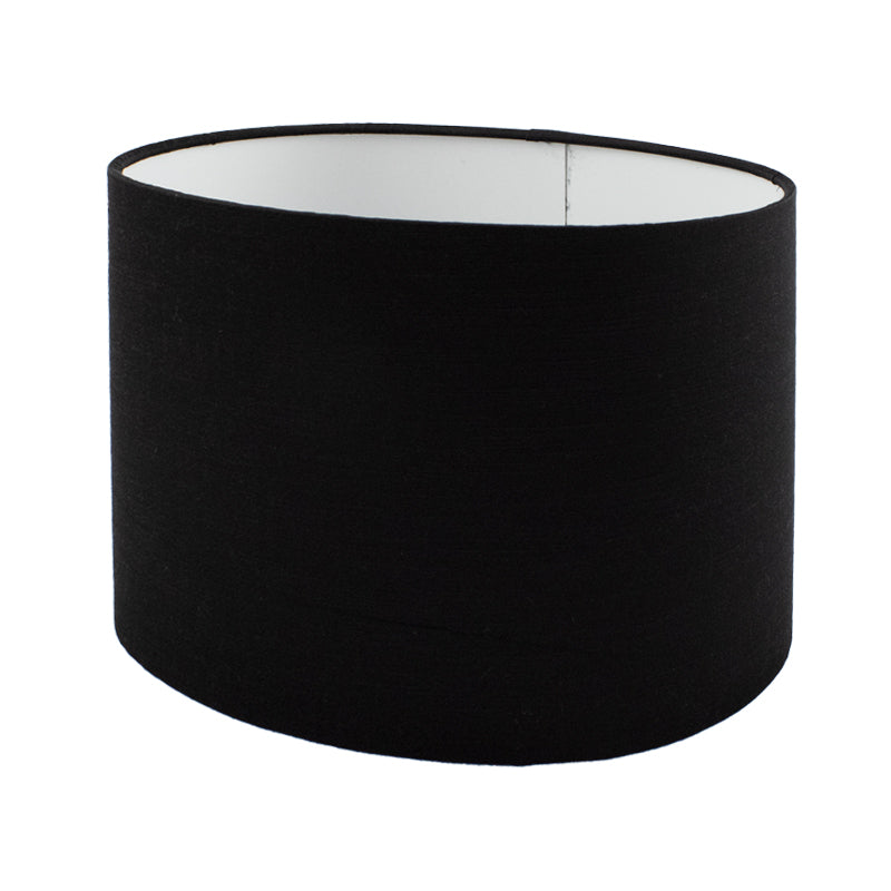Black Satin Oval Lampshade