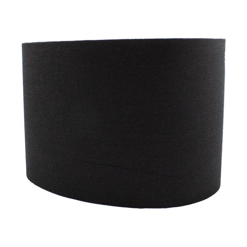 Black Satin Oval Lampshade