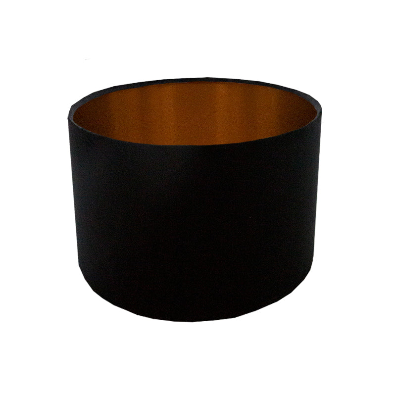 Voyage Black Velvet Drum Lampshade