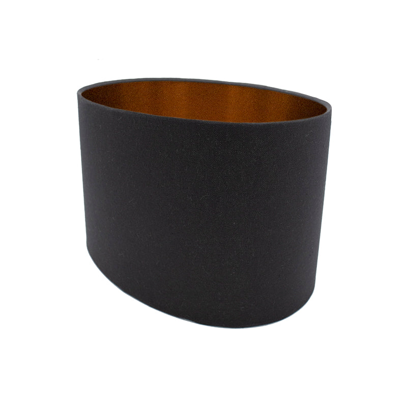 Black Velvet Oval Lampshade