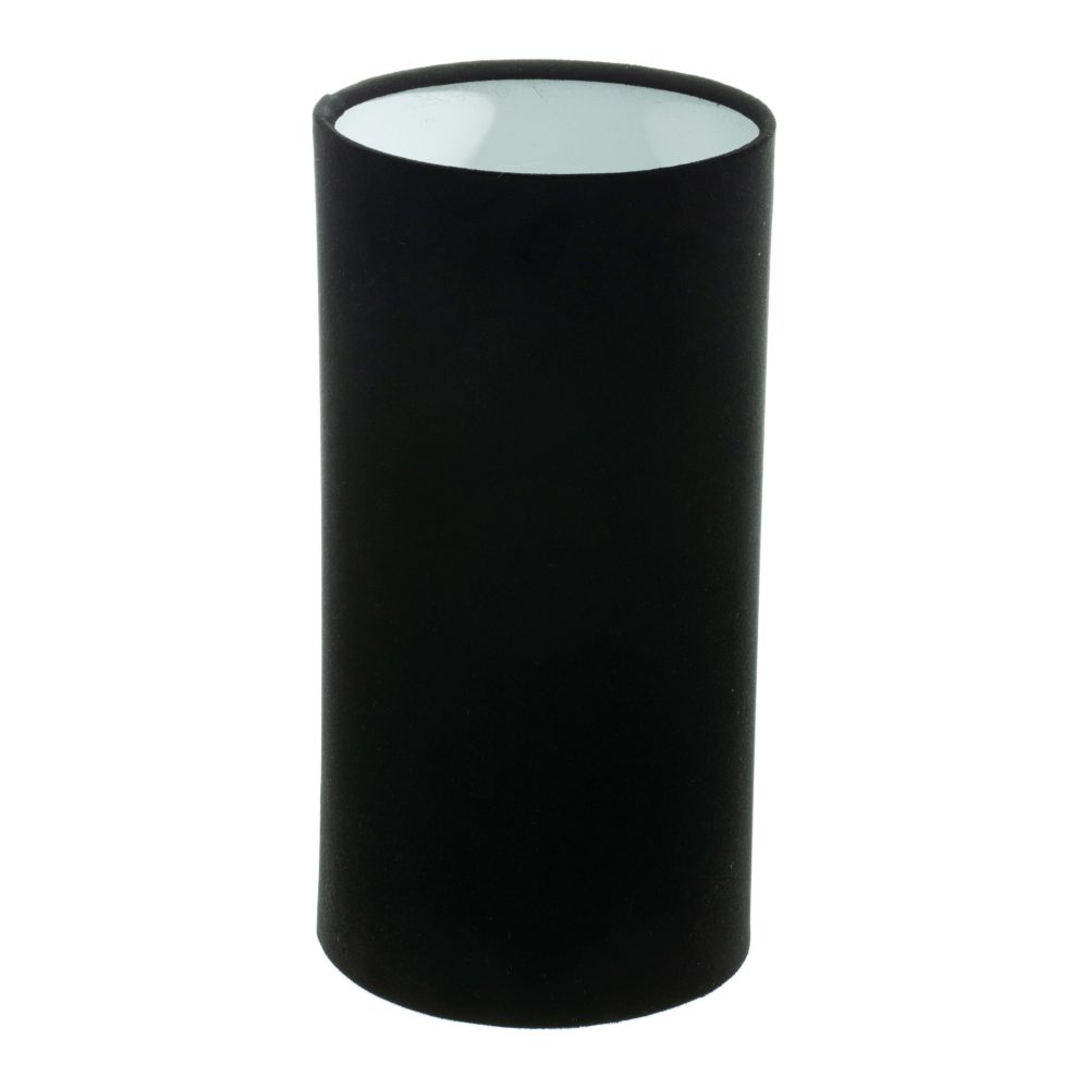 Black Velvet Tall Drum Lampshade