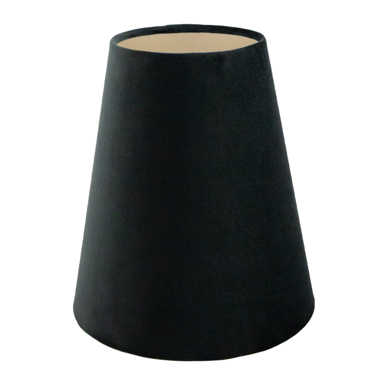 Black Velvet Tall Empire Lampshade