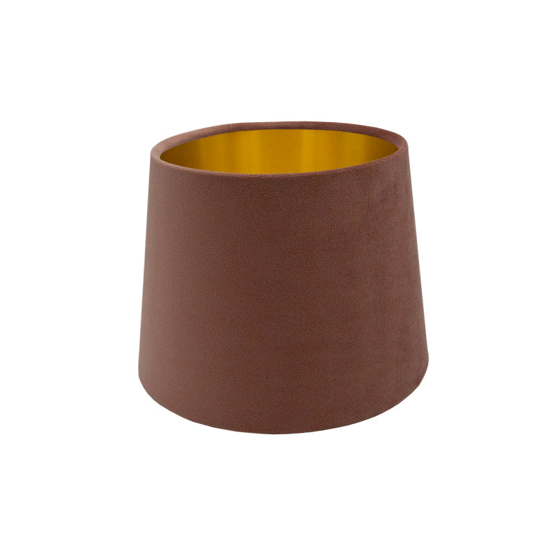 Blush Pink Velvet French Drum Lampshade