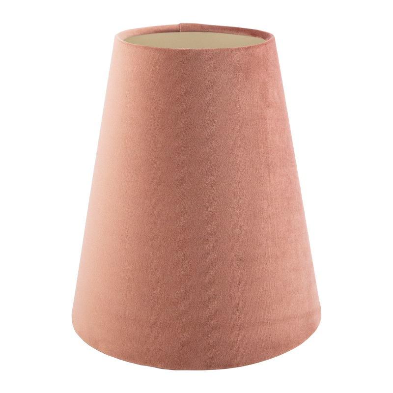 Blush Pink Velvet Tall Empire Lampshade