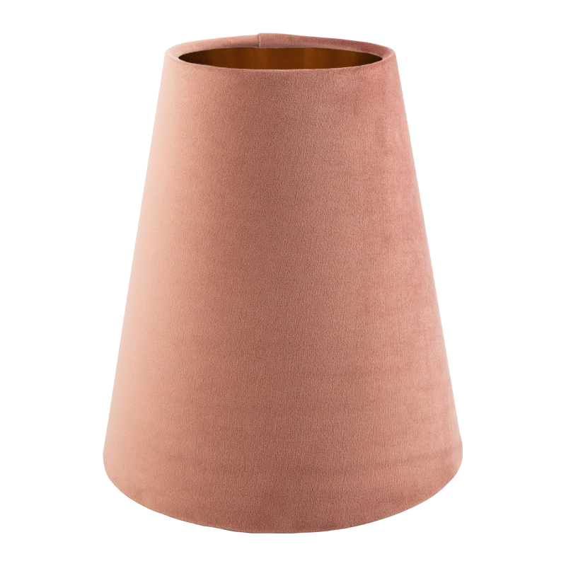 Blush Pink Velvet Tall Empire Lampshade