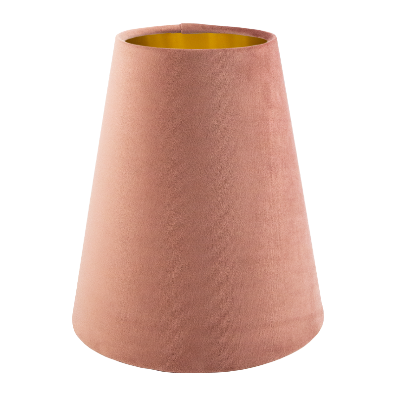 Blush Pink Velvet Tall Empire Lampshade