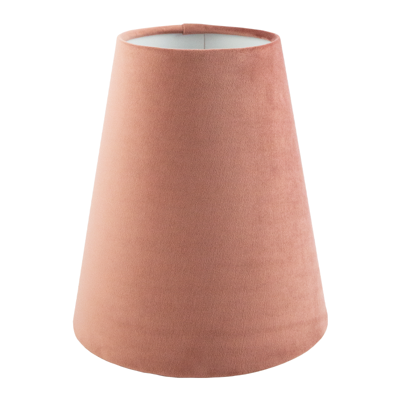 Blush Pink Velvet Tall Empire Lampshade