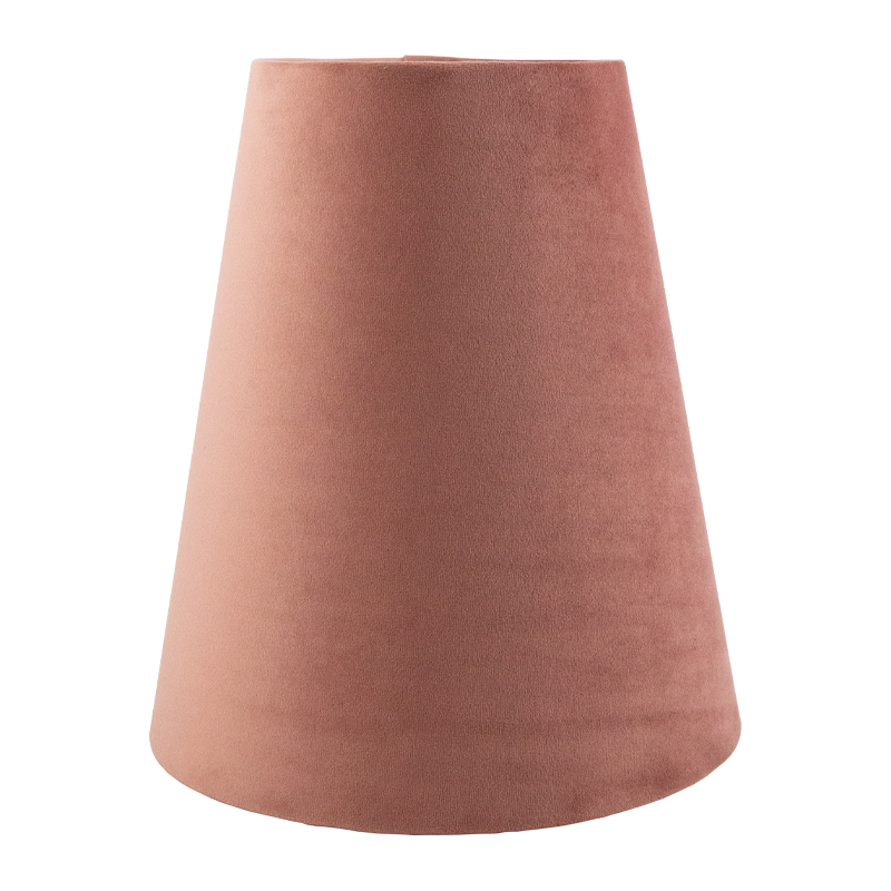 Blush Pink Velvet Tall Empire Lampshade