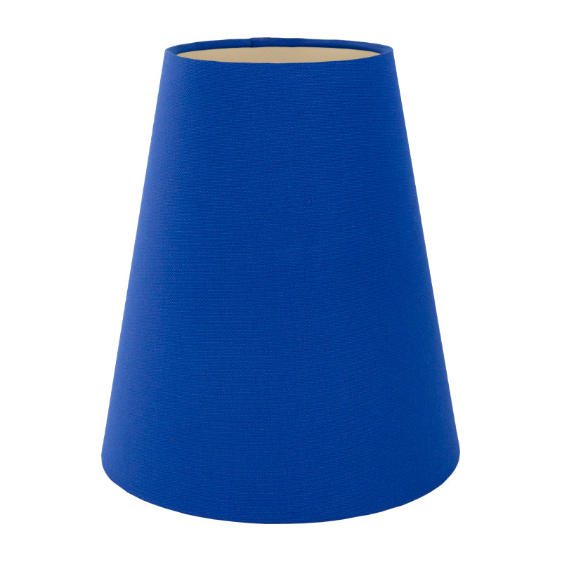 Bright Blue Cotton Tall Empire Lampshade