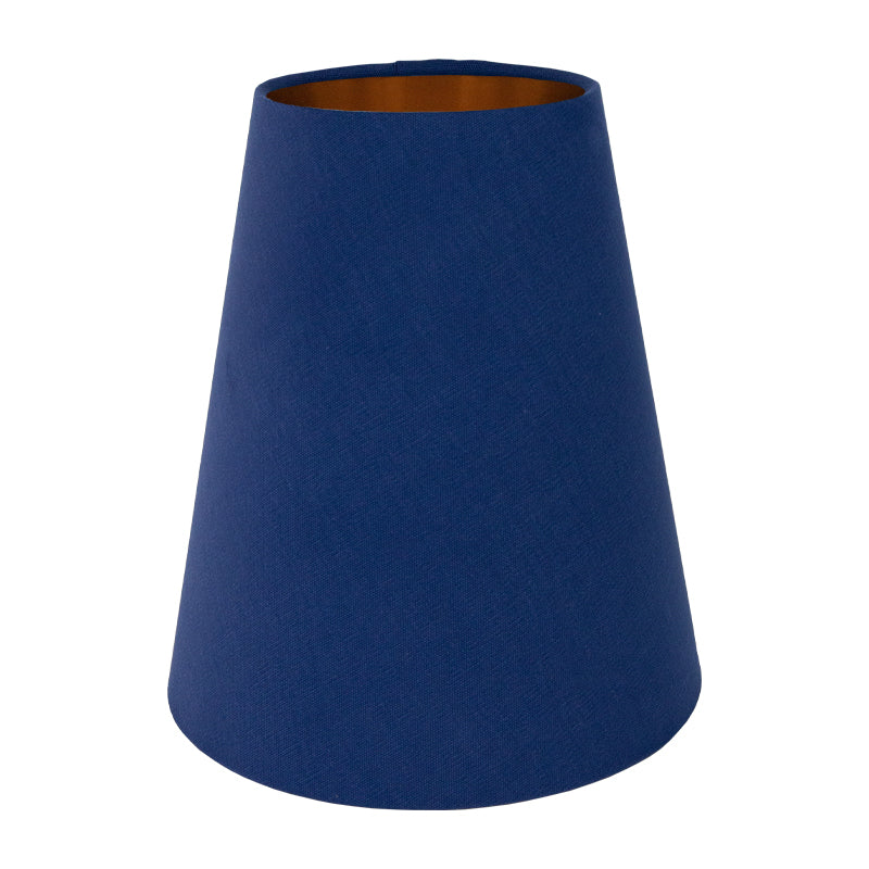 Bright Blue Cotton Tall Empire Lampshade
