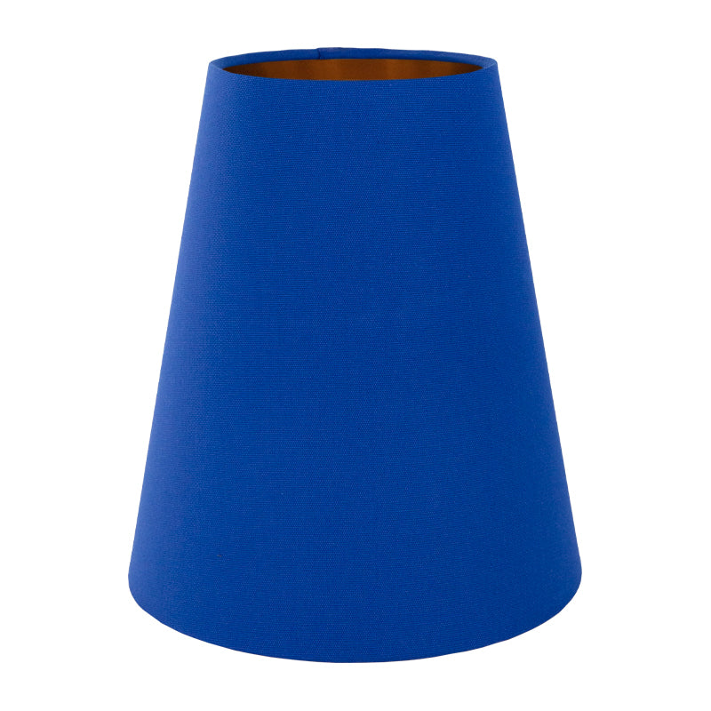 Bright Blue Cotton Tall Empire Lampshade