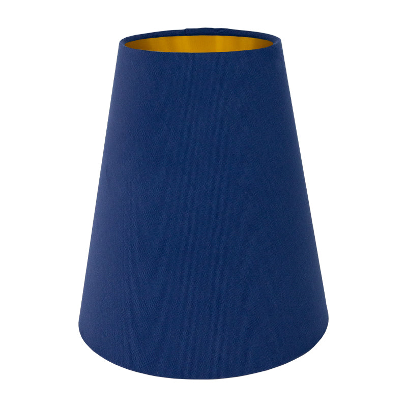 Bright Blue Cotton Tall Empire Lampshade