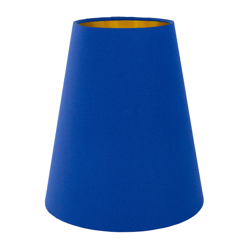 Bright Blue Cotton Tall Empire Lampshade