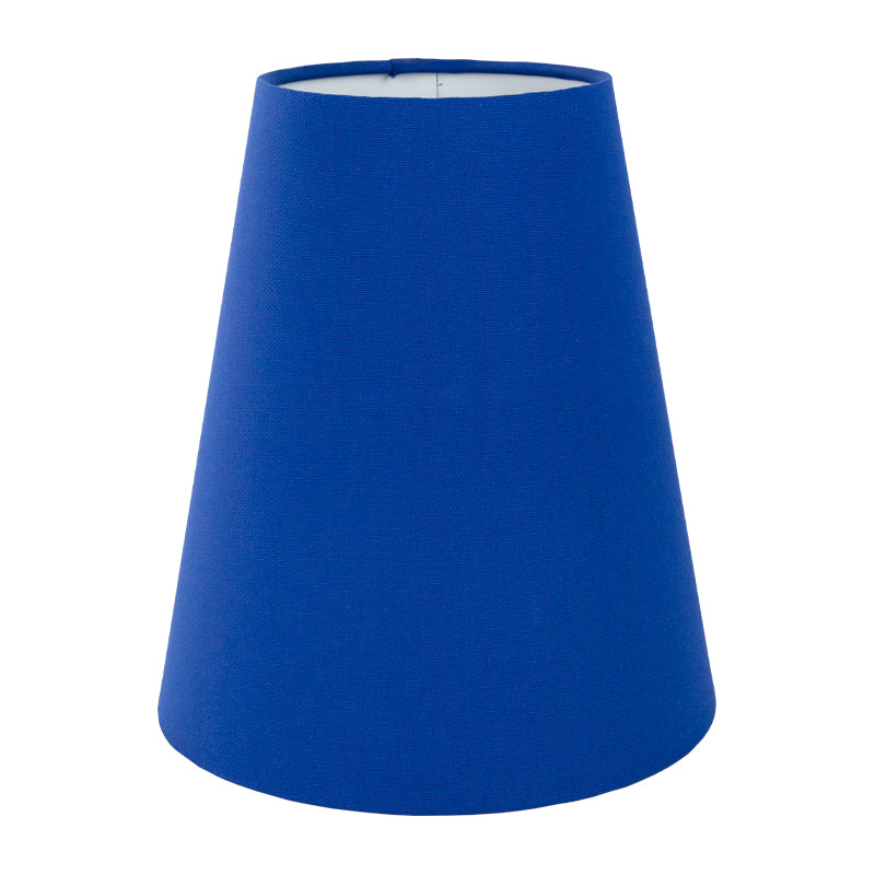 Bright Blue Cotton Tall Empire Lampshade