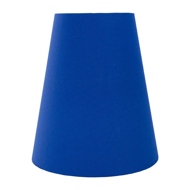 Bright Blue Cotton Tall Empire Lampshade