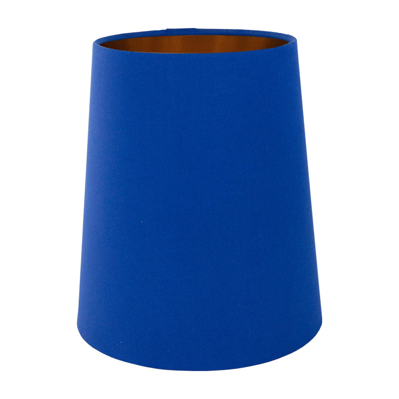 Bright Blue Cotton Tall French Drum Lampshade