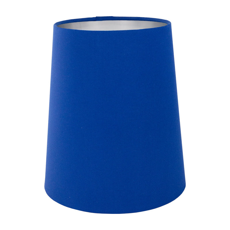 Bright Blue Cotton Tall French Drum Lampshade