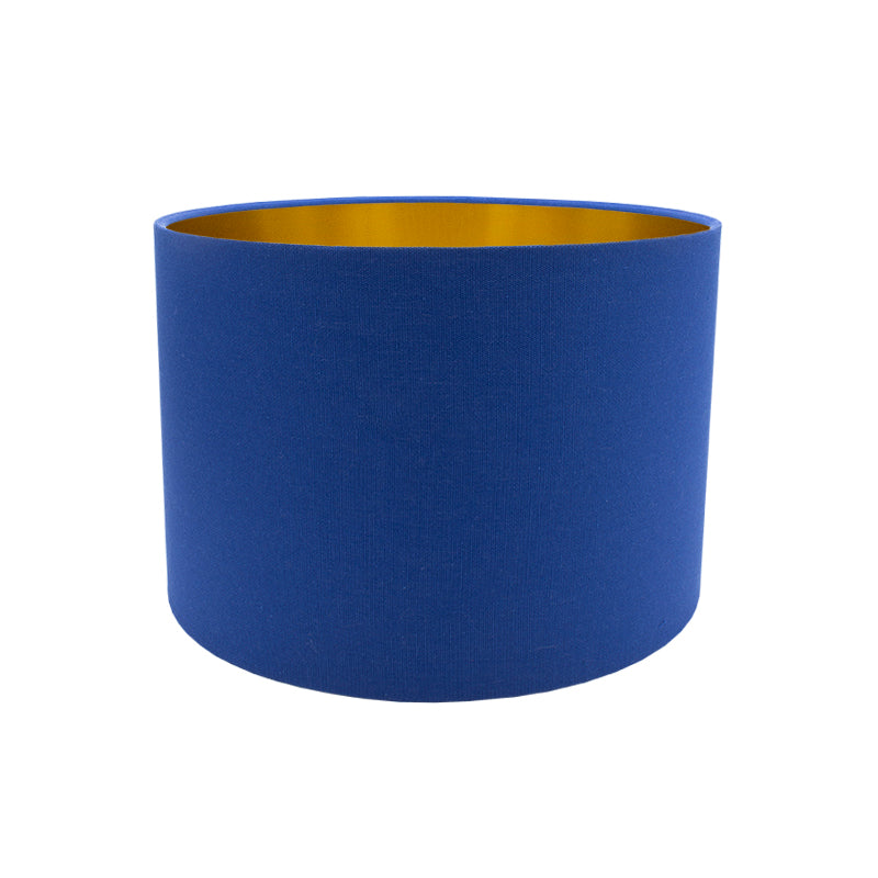 Bright Blue Drum Lampshade