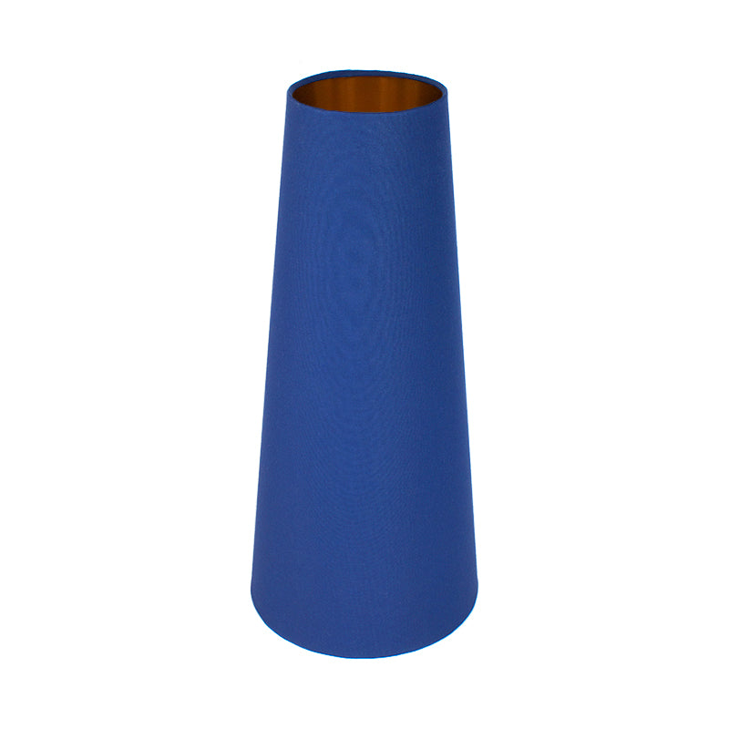 Bright Blue Tall Tapered Lampshade