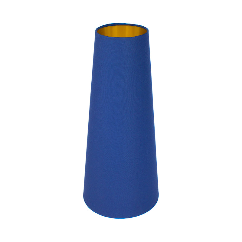 Bright Blue Tall Tapered Lampshade
