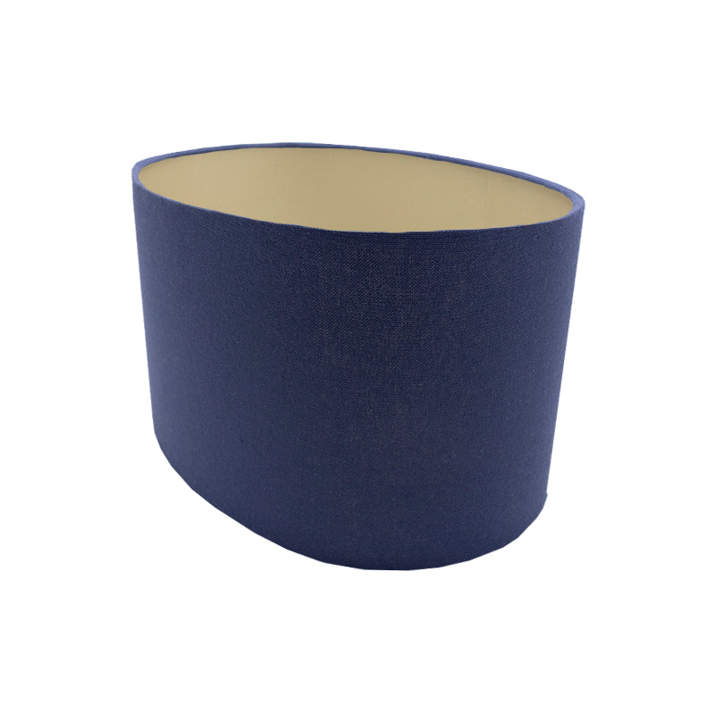 Bright Navy Blue Oval Lampshade