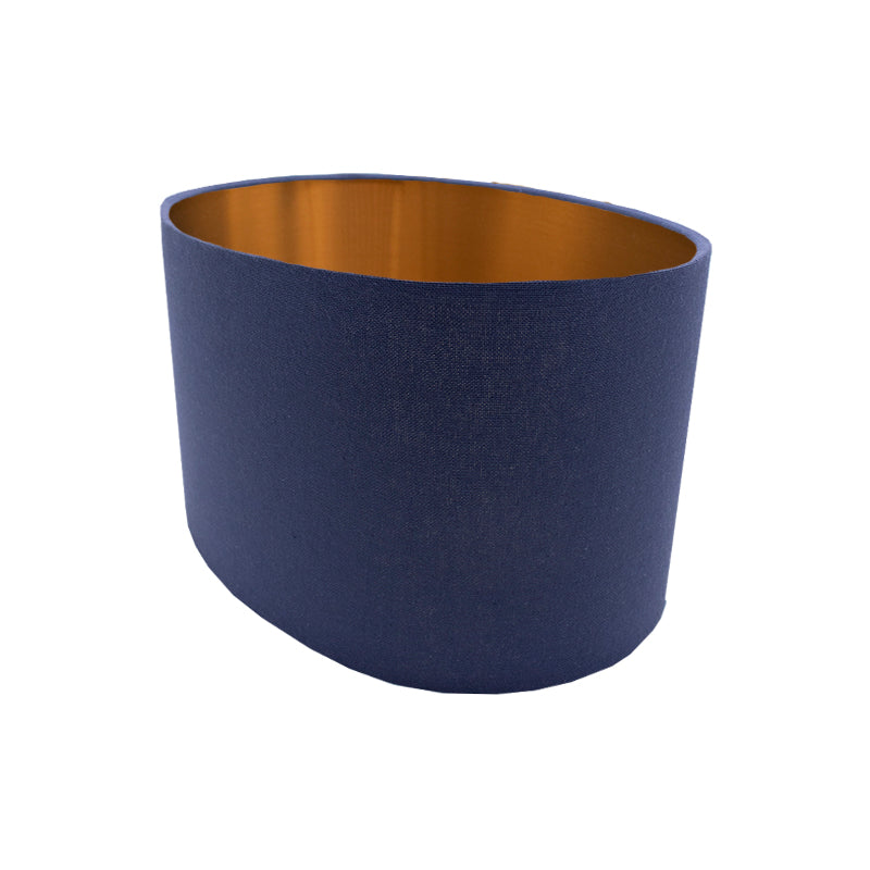Bright Navy Blue Oval Lampshade