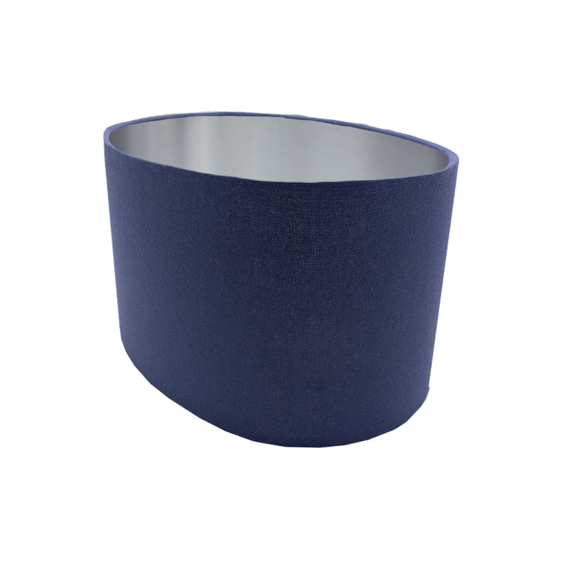 Bright Navy Blue Oval Lampshade
