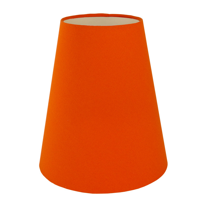 Bright Orange Cotton Tall Empire Lampshade