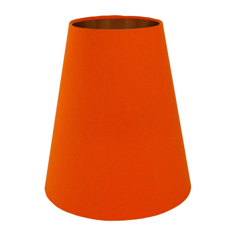 Bright Orange Cotton Tall Empire Lampshade