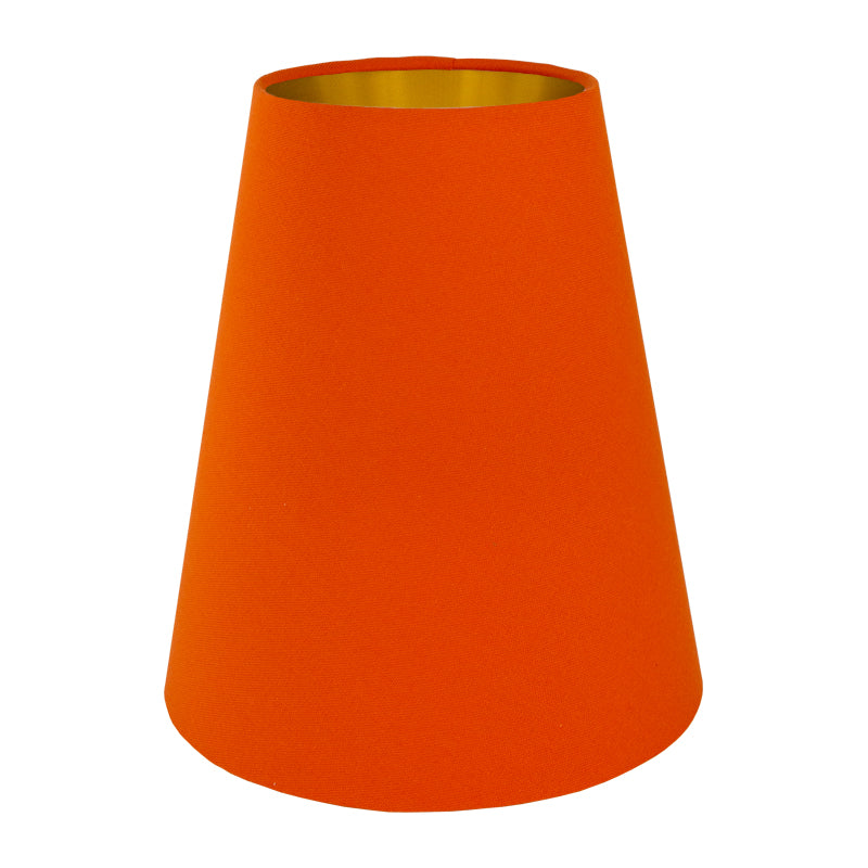 Bright Orange Cotton Tall Empire Lampshade